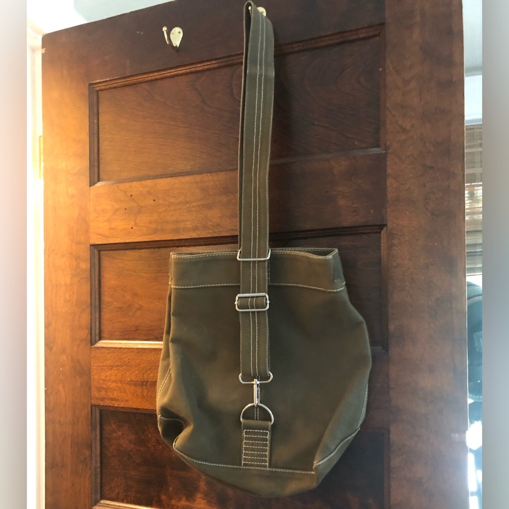 J.Crew one strap adjustable canvas bag.